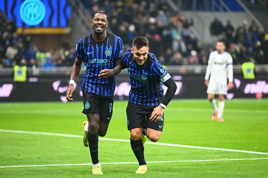 L'esultanza dopo il gol di Thuram