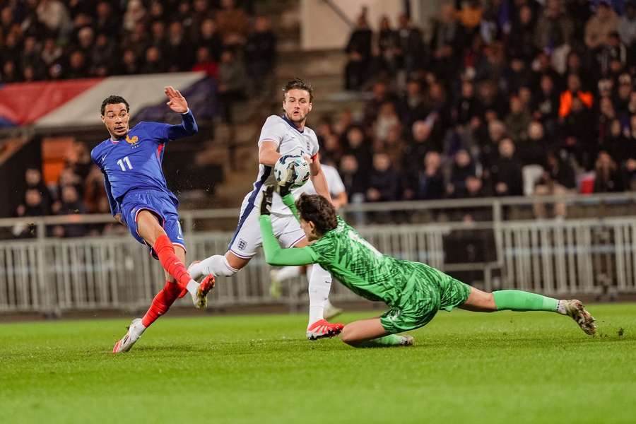 France U21 fire five goals past England on Carsley return