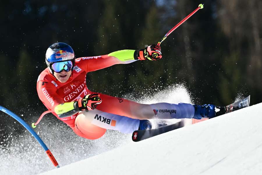 Switzerland's Marco Odermatt competes in the super-G event of the FIS Alpine Ski World Cup in Kitzbuehel Switzerland's Marco Odermatt competes in the super-G event of the FIS Alpine Ski World Cup in Kitzbuehel