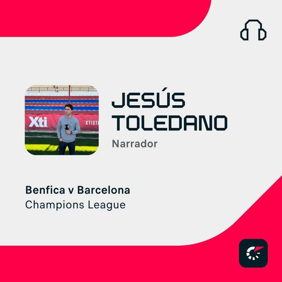 Narración del Benfica-Barcelona, con Jesús Toledano