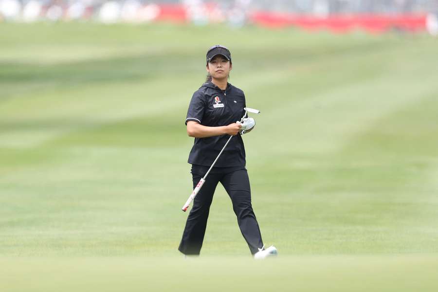 Mi-hyang takes in the scenary at the Meijer LPGA Classic