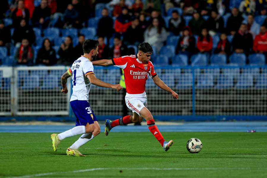 Rodrigo Rêgo em ação pelo Benfica