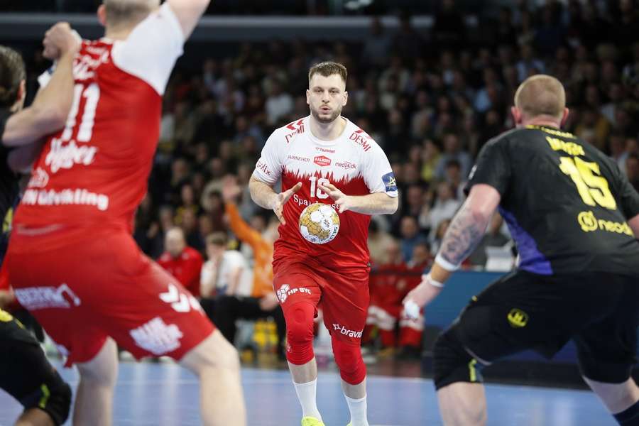 Aleks Vlah in action during the Champions League fixture against Nantes