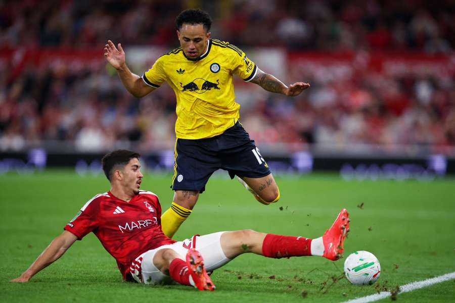 Noah Okafor in action for Leeds United