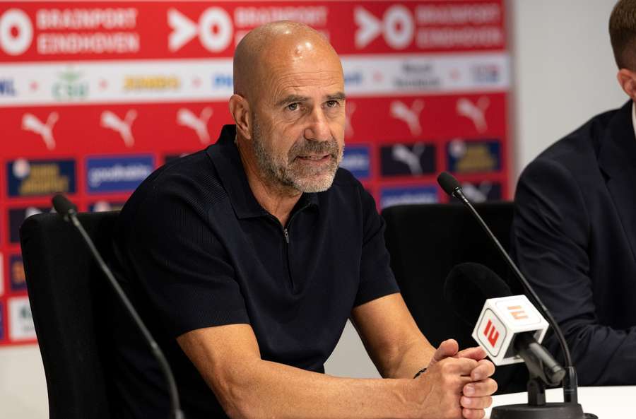PSV manager Peter Bosz PSV manager Peter Bosz