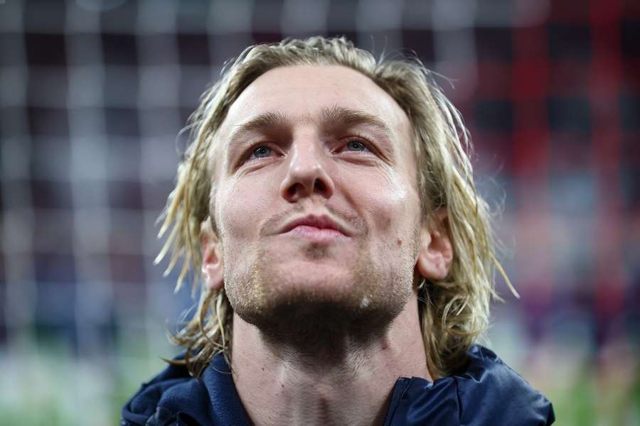 Emil Forsberg was zichtbaar emotioneel na zijn laatste thuisduel voor RB Leipzig