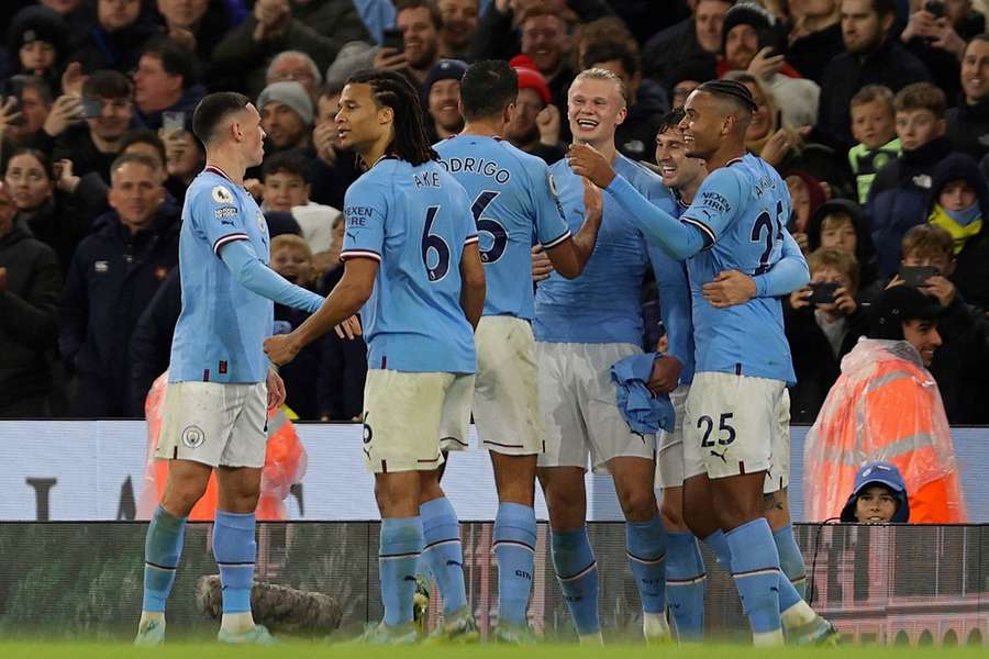 City can briefly leapfrog leaders Arsenal with a win over Brentford