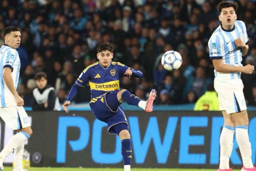 Tomás Aranda, en un partido de Boca Juniors