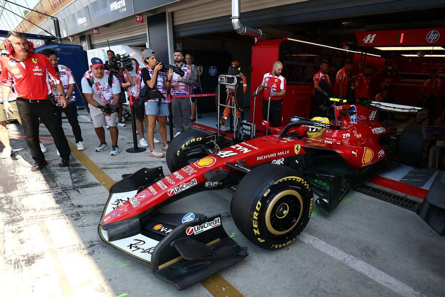 La monoposto di Hamilton