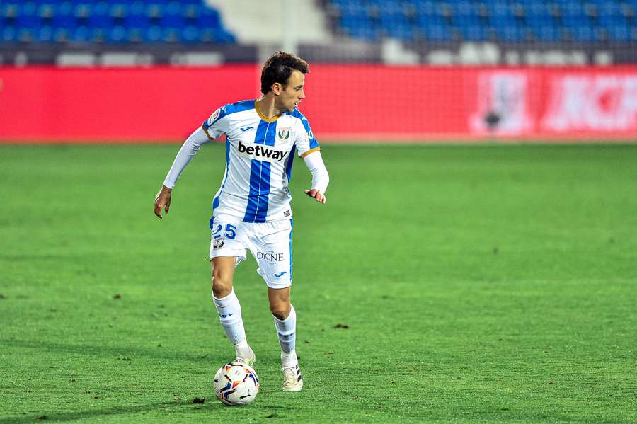 Ruben Pardo in action for Leganes Ruben Pardo in action for Leganes