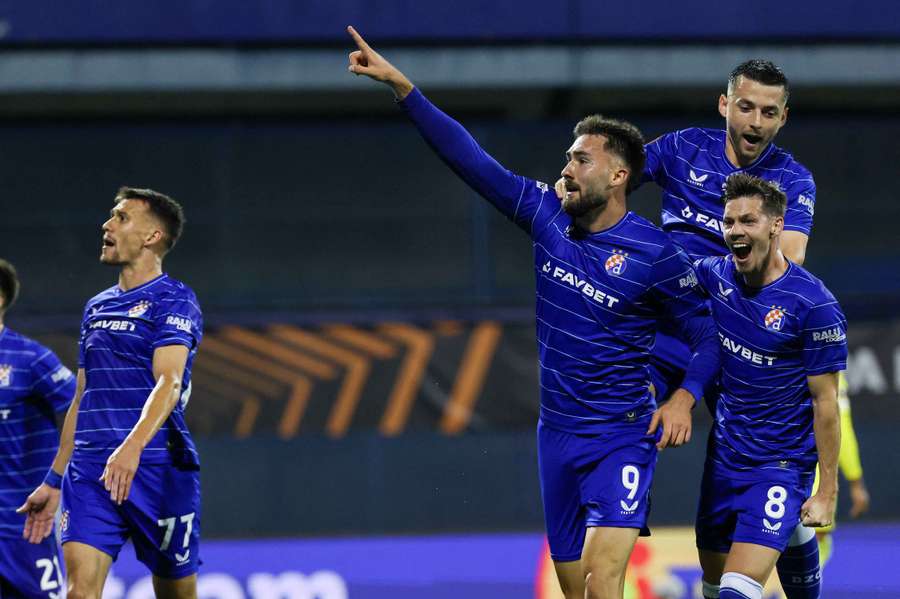 Dion Beljo scored both goals for Dinamo Zagreb in the win