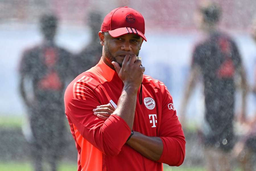 Vincent Kompany beim Training des FC Bayern