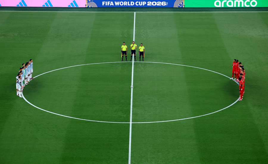 Argentina and Switzerland pay respect to South Africa's Jayden Adams. Argentina and Switzerland pay respect to South Africa's Jayden Adams.