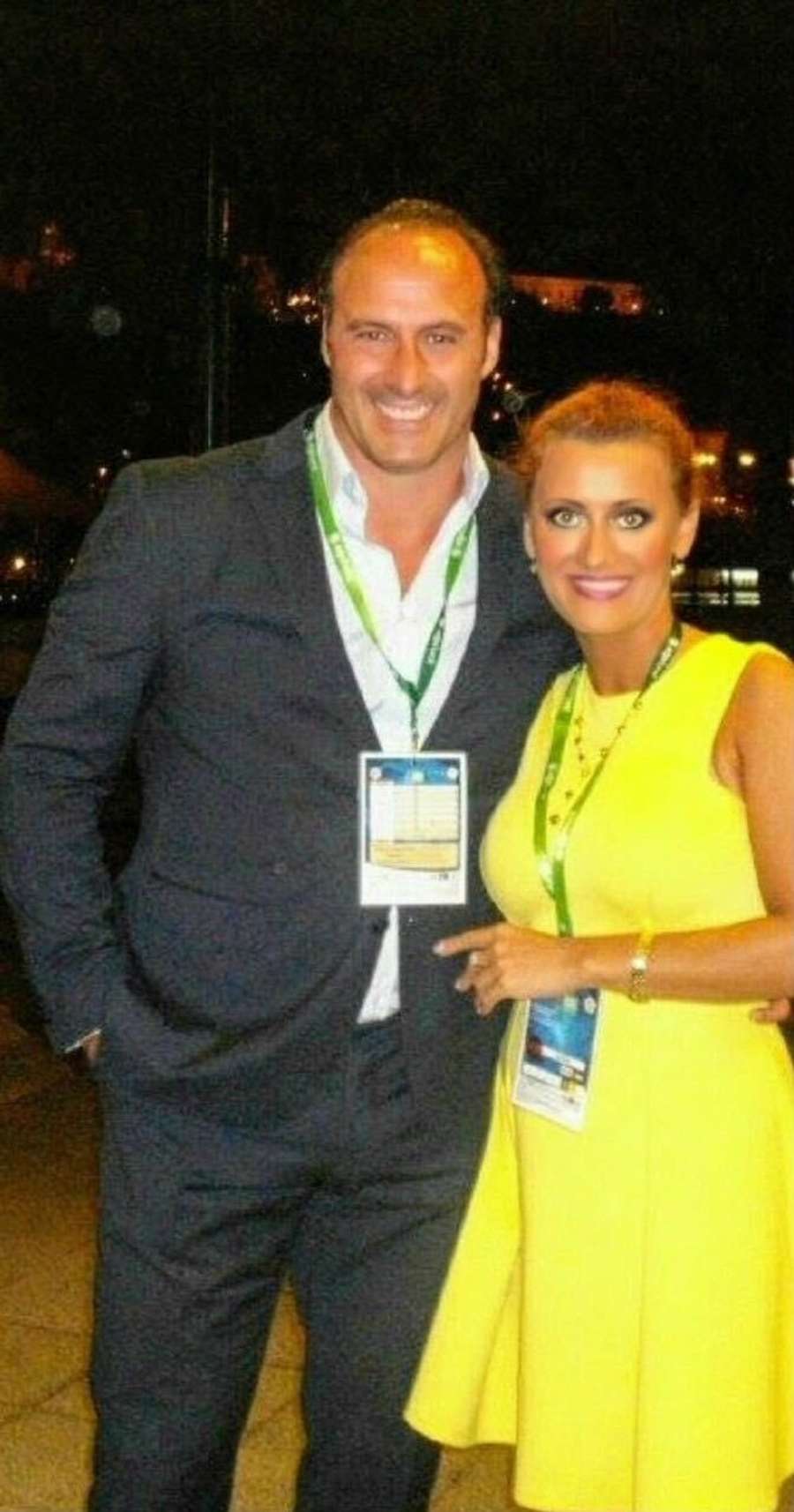 Ramon Vega com a sua mulher, Claudia Ramon Vega com a sua mulher, Claudia