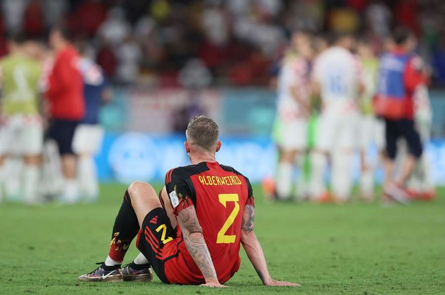 Der Blick geht ab sofort nach vorne: Alderweireld bei seinem letzten Länderspiel gegen Kroatien. Belgien schied bei der WM 2022 in der Vorrunde aus.