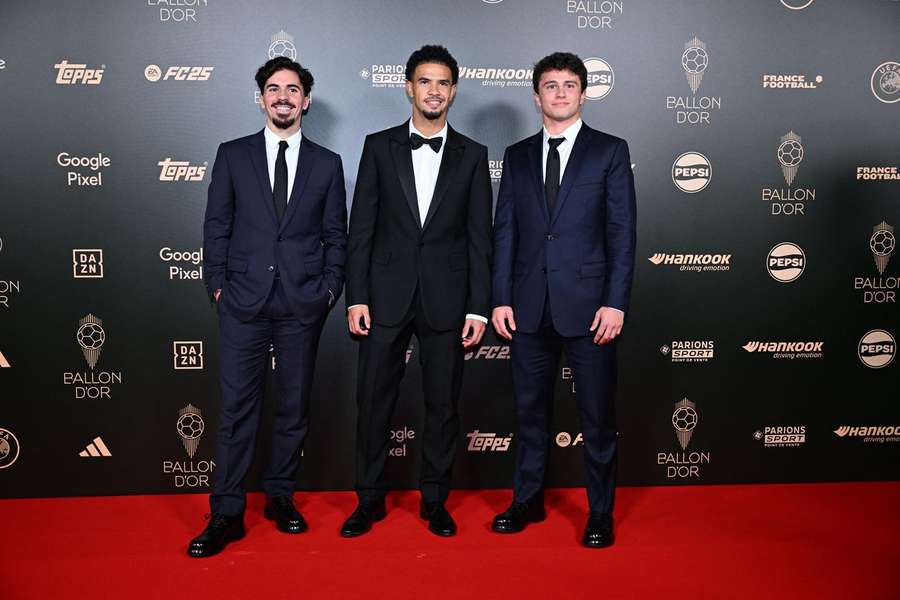 João Neves esteve presente na gala da Bola de Ouro