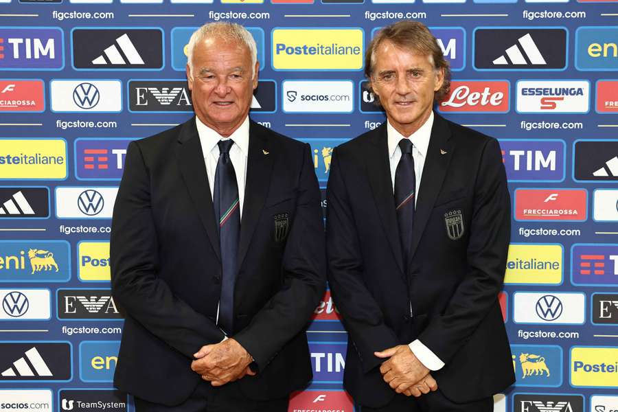Claudio Ranieri e Roberto Mancini Claudio Ranieri e Roberto Mancini
