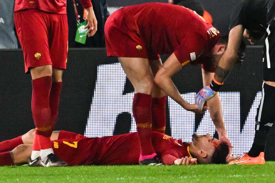 Lorenzo Pellegrini dopo lo scontro con Zubeldia