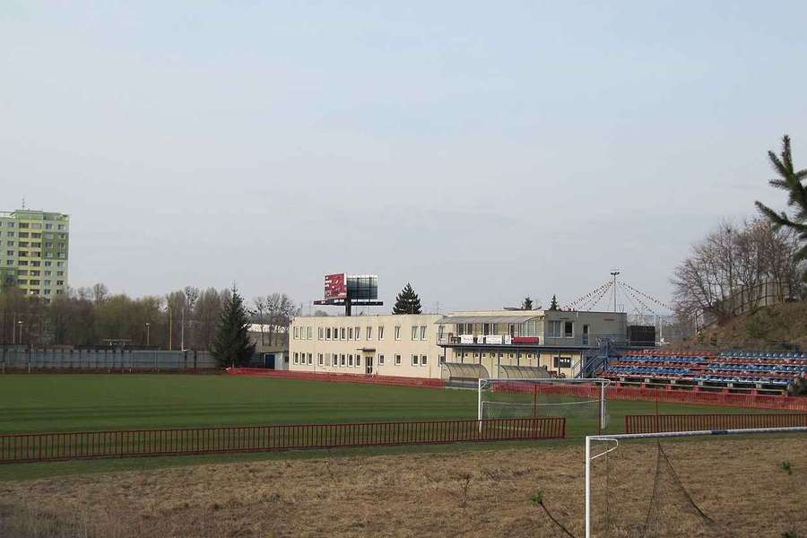 Stadion v Otrokovicích, kde hraje domácí zápasy FC Zlínsko