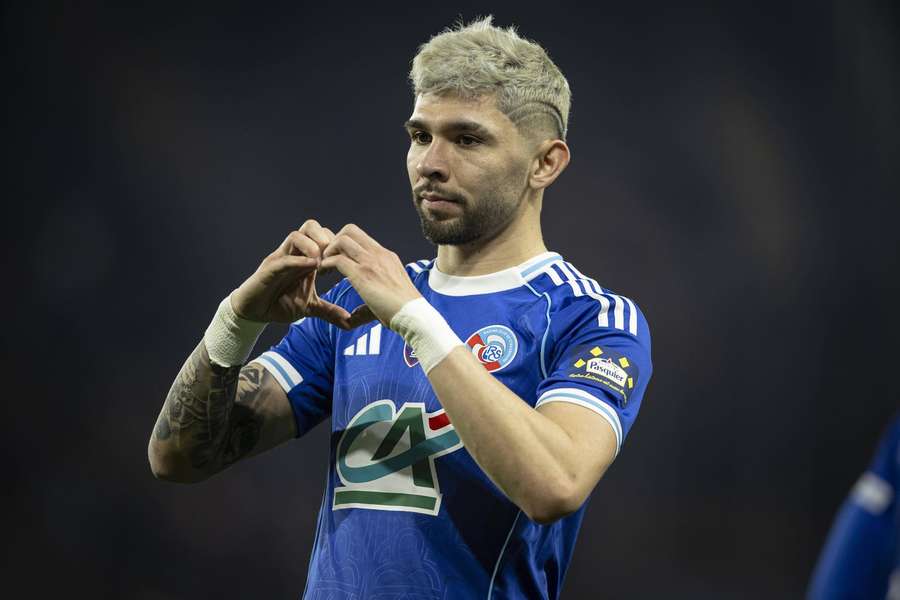 Strasbourg attacker Julio Enciso. Strasbourg attacker Julio Enciso.