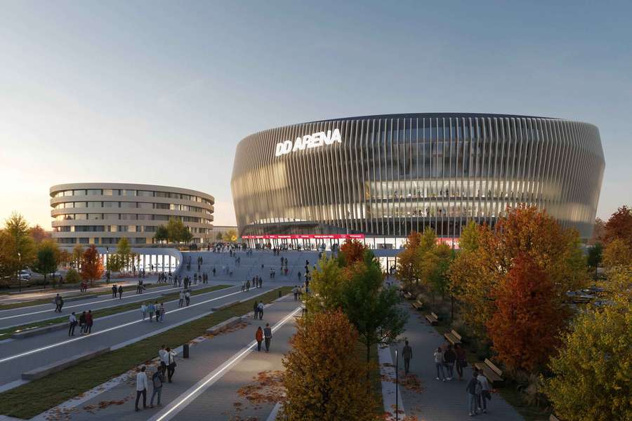 Aréna Pardubic by měla být největší na světě. Aréna Pardubic by měla být největší na světě.