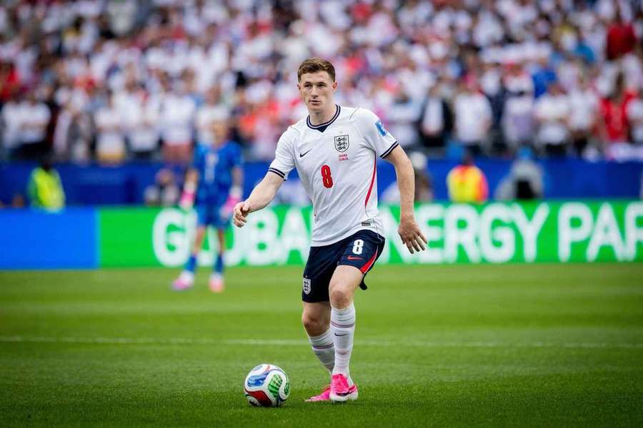 Elliot Anderson in action for England