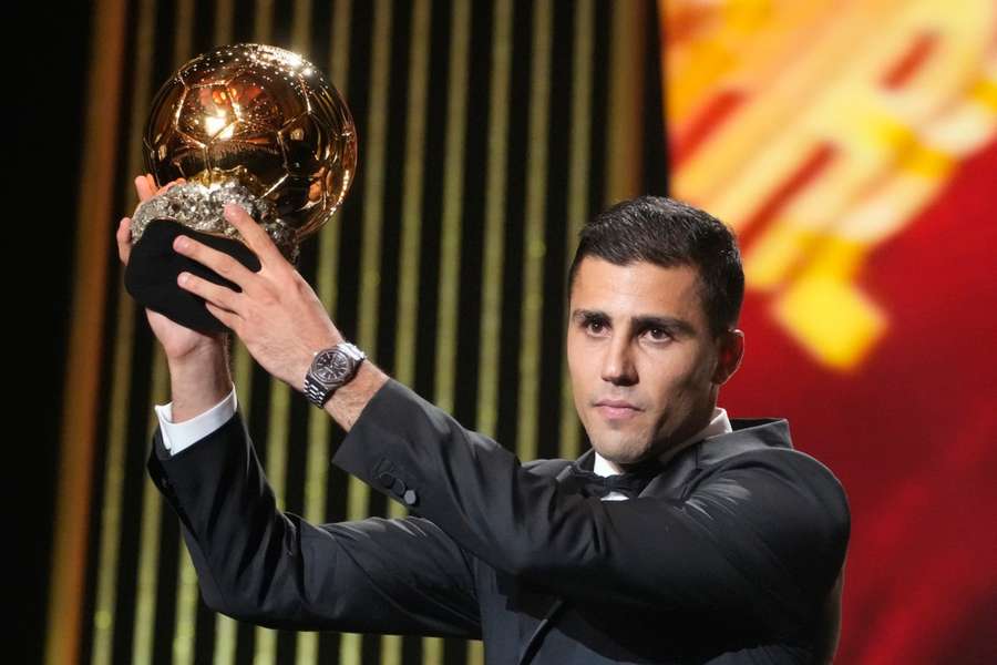 Rodri con el Balón de Oro