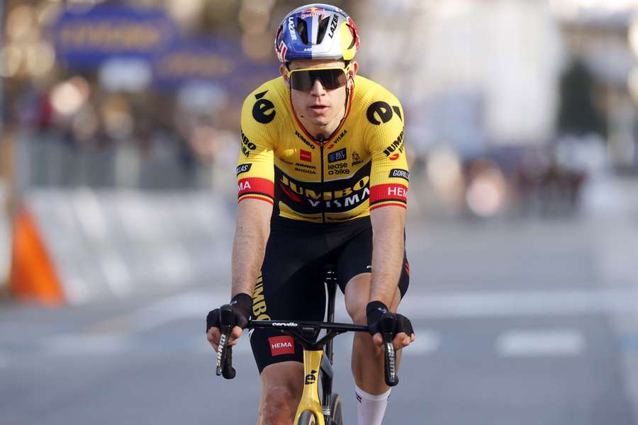 Wout van Aert pakte zijn eerste zege op de weg in 2023