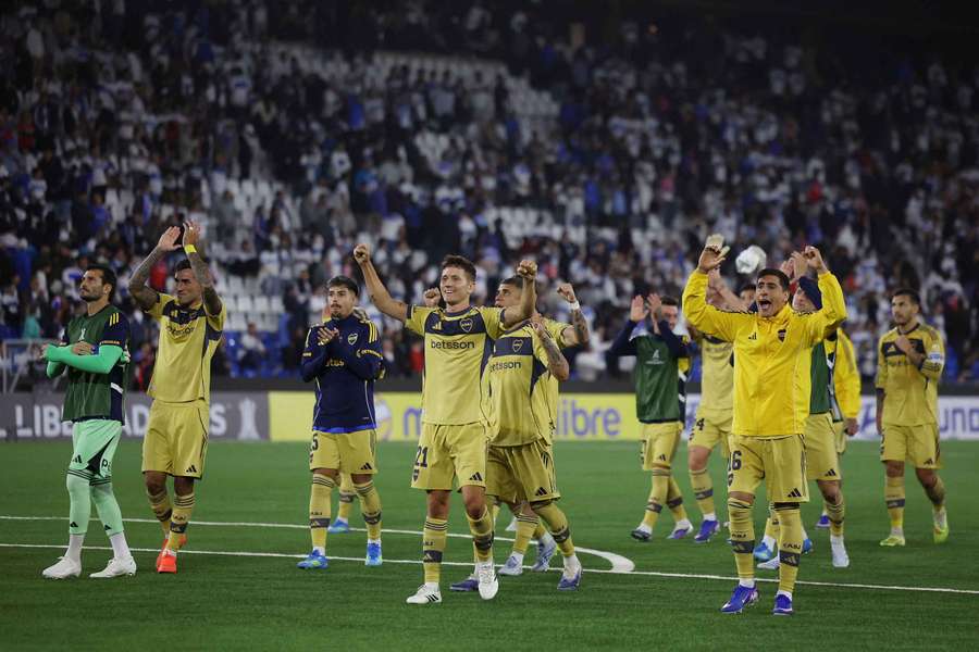 Boca celebra en Chile