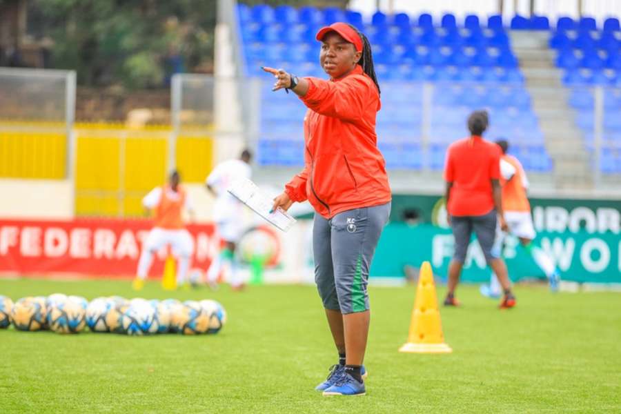 U17 coach Mildred Cheche