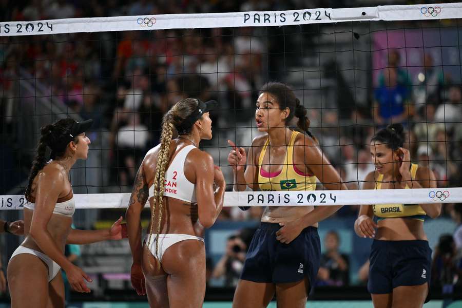 Clima esquentou na final do vôlei de praia