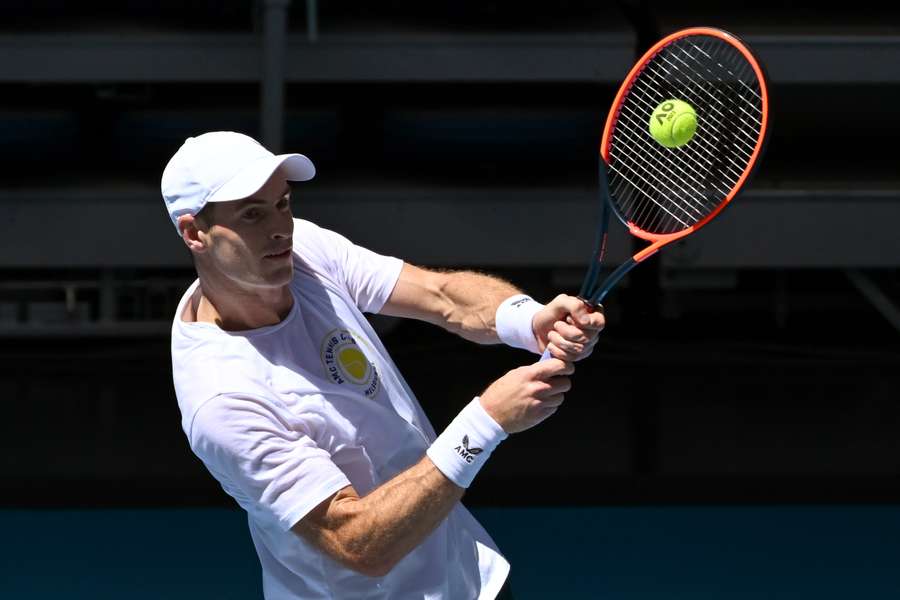 Andy Murray se prépare pour l'Open d'Australie.