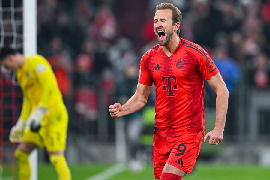 Harry Kane celebra su doblete contra el Werder Bremen