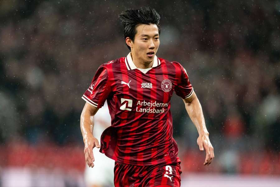 Lee Han Beom scored his second goal for FC Midtjylland in the Cup final against FC Copenhagen