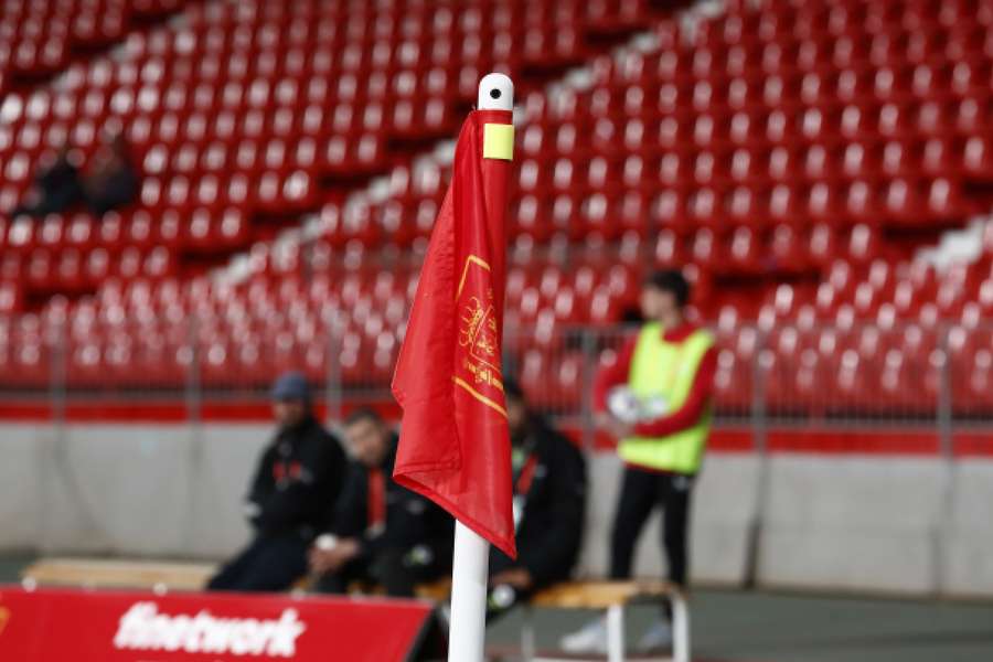 Caméras sur les drapeaux de coin lors de la finale de la Coupe