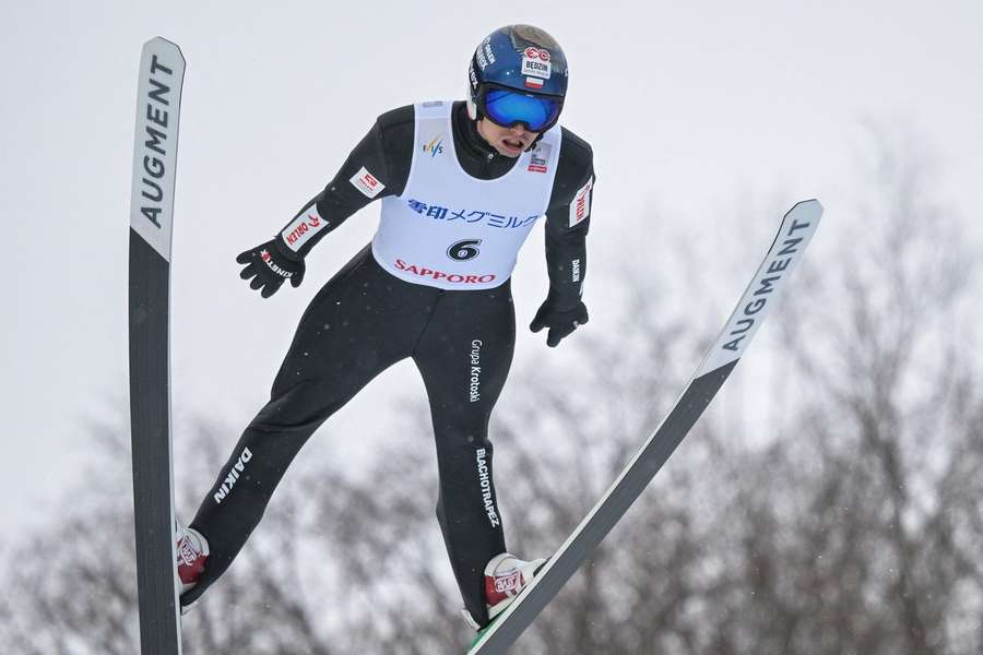 Maciej Kot podczas Pucharu Świata w Sapporo