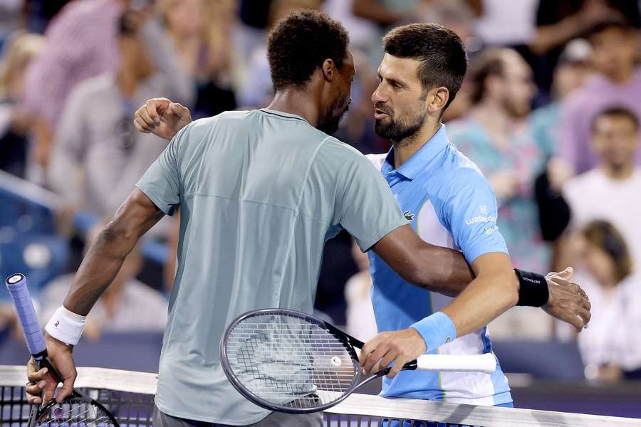 Novak Djokovic și Gael Monfils