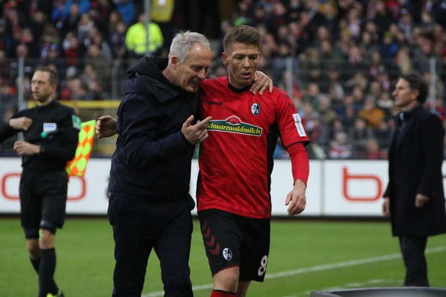 Mike Frantz spielte viele Jahre in Freiburg unter Christian Streich. Mike Frantz spielte viele Jahre in Freiburg unter Christian Streich.