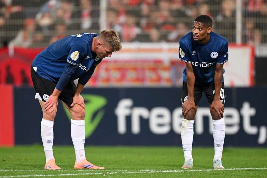 Arminia Bielefeld ist in der 2. Runde des DFB Pokals an Union Berlin gescheitert. Arminia Bielefeld ist in der 2. Runde des DFB Pokals an Union Berlin gescheitert.