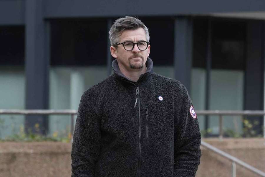 Barton arrives at Liverpool Crown Court