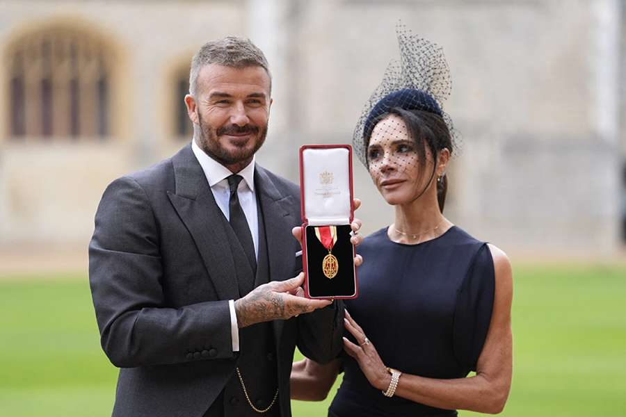 David Beckham a Victoria Beckhamová.