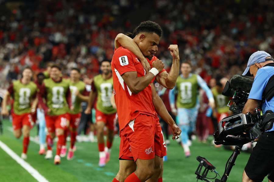 Dan Ndoye scored Switzerland's second just after half-time