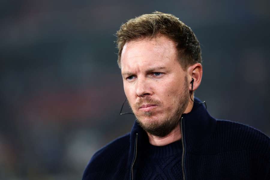 Germany coach Julian Nagelsmann before the match with Bosnia