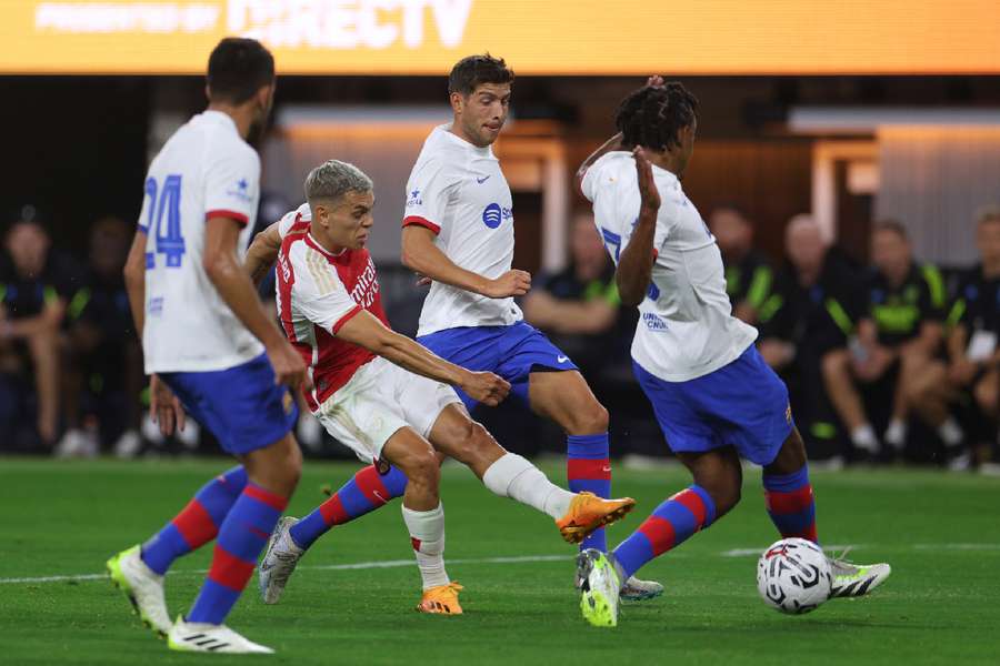 Sergi Roberto face à Arsenal. 