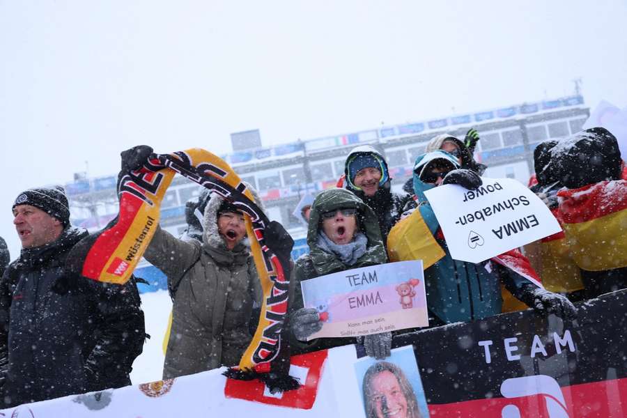 Auch aus Deutschland haben sich viele Fans auf den Weg nach Italien gemacht.