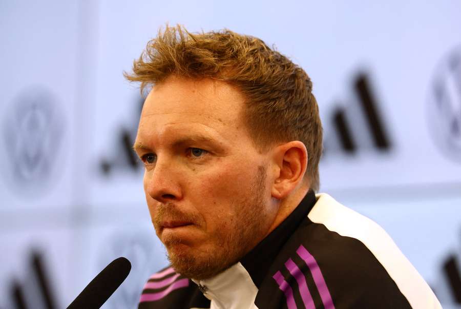 Germany coach Julian Nagelsmann during a press conference