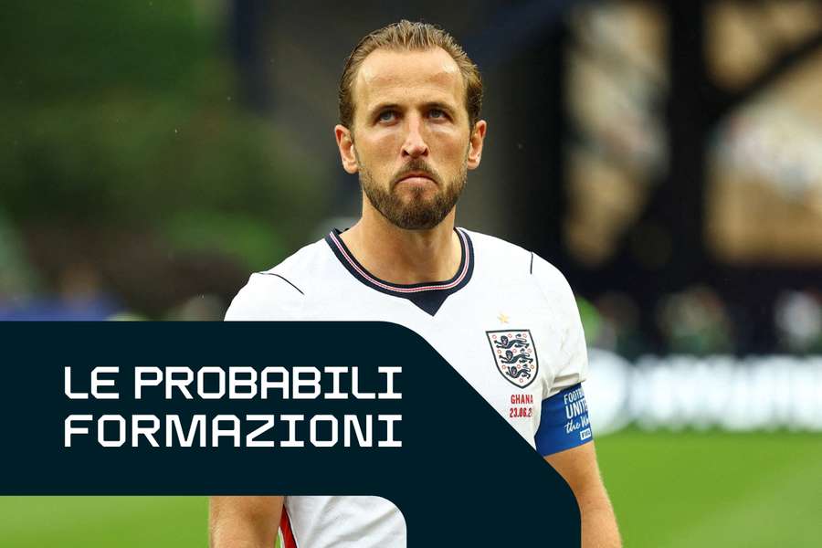 Harry Kane con la maglia dell'Inghilterra