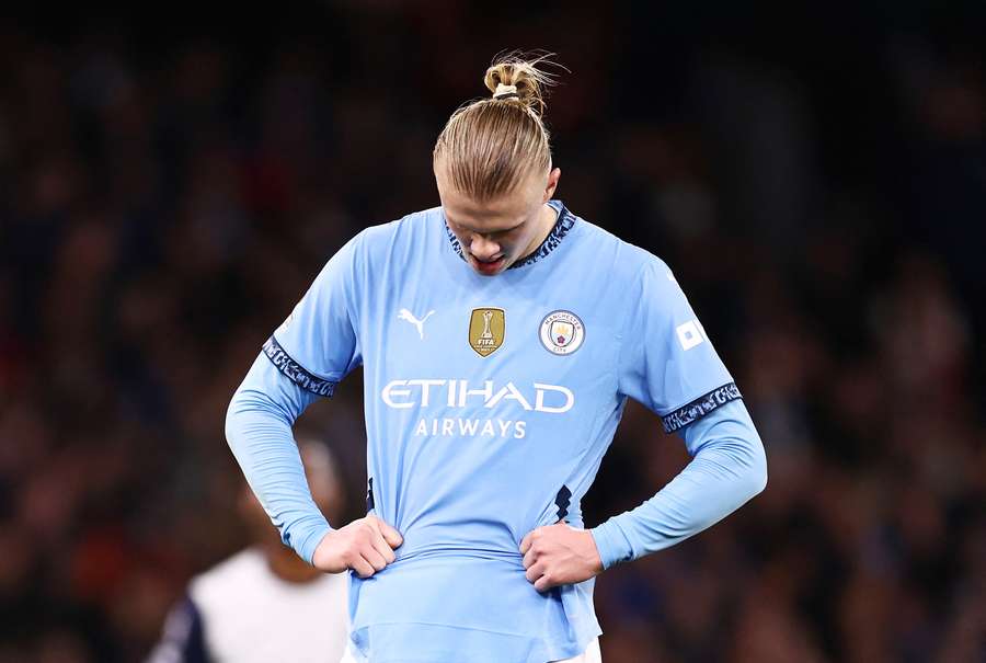 Erling Haaland não conseguiu marcar para o City