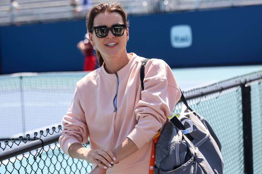 Agnieszka Radwańska podczas turnieju w Miami