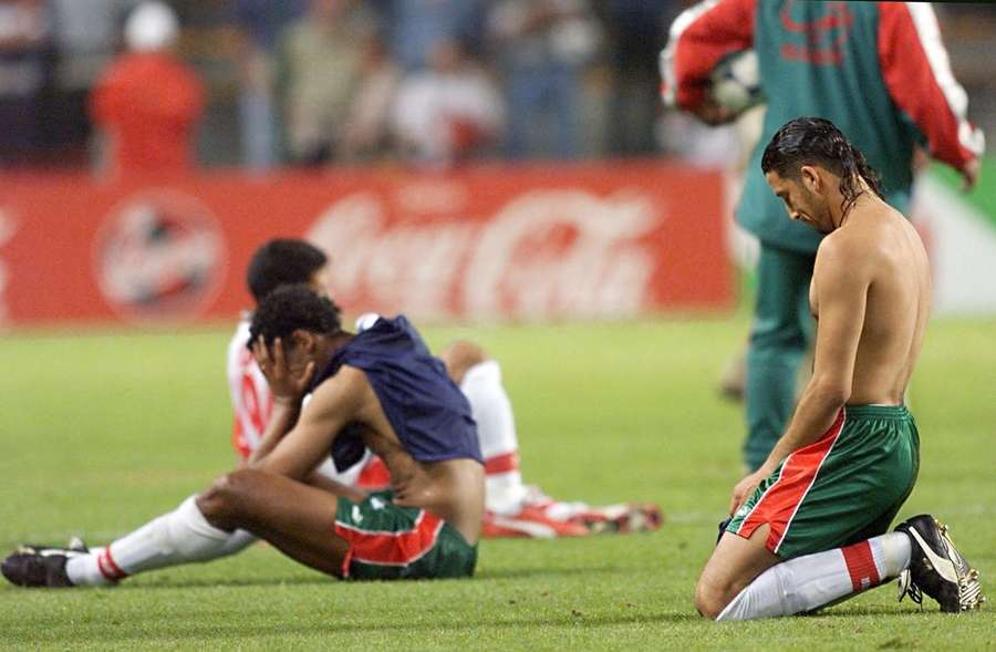 La déception marocaine en 1998 malgré la victoire face à l'Écosse. La déception marocaine en 1998 malgré la victoire face à l'Écosse.